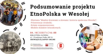 Plakat Finał projektu EtnoPolska 2025: prezentacja efektów działań i lokalnego dziedzictwa