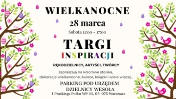 Plakat II Wielkanocne Targi Inspiracji – rękodzieło, ozdoby i produkty od lokalnych twórców