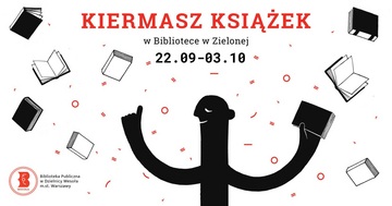 Plakat Jesienny kiermasz książek w Bibliotece – wyprzedaż tytułów wycofanych ze zbiorów