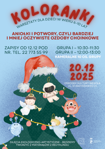 Blured KOLORANKI – cykliczne zajęcia ekologiczno-artystyczne dla dzieci w wieku 6–10 lat