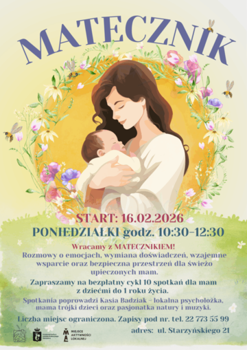 Blured Matecznik – cykl poniedziałkowych spotkań dla świeżo upieczonych mam z dziećmi do 1 roku życia