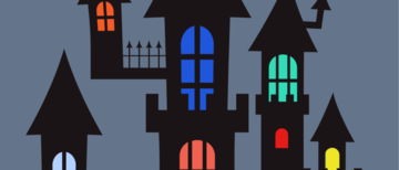 Plakat „Straszny Zamek” w „Pogodnej”. Warsztaty plastyczne dla dzieci przed Halloween