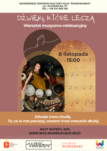 Plakat Handpan, misy i pieśni Huni Kuin. „Dźwięki, które leczą” w Murowance