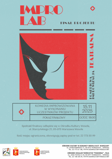 Plakat Pokaz Komedii Improwizowanej – finałowy występ uczestników ImproLab