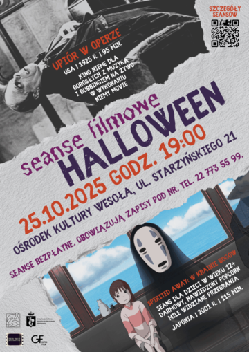 Plakat Seans filmu „Spirited Away: W krainie bogów” z okazji Halloween