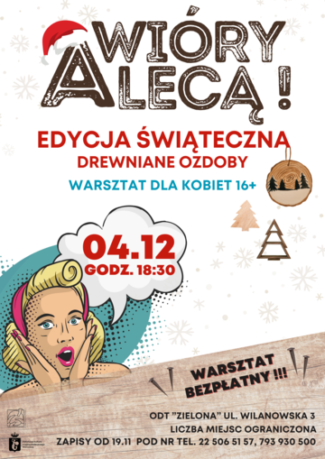 Blured Świąteczna edycja warsztatów stolarskich „A Wióry Lecą!” dla kobiet 16+