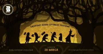 Plakat Światowy Dzień Czytania Tolkiena – literacka przygoda dla fanów Śródziemia