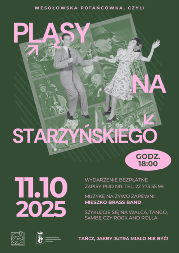 Plakat Wesołowska Potańcówka z muzyką na żywo zespołu Mieszko Brass Band