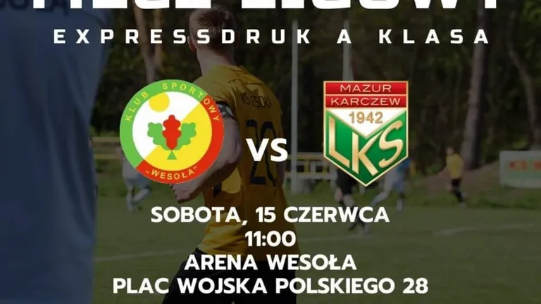 KS Wesoła zmierzy się z rezerwami Mazura Karczew