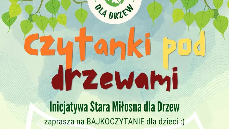 Bajkoczytanie i rodzinne czytanki pod drzewami – kreatywna niedziela z naturą