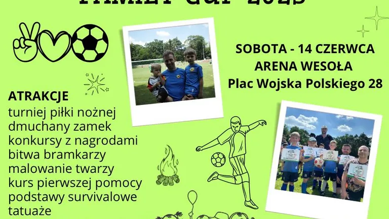 Family Cup 2025 – rodzinny piknik i turniej piłkarski z okazji 35-lecia KS Wesoła