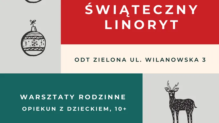 Rodzinny warsztat: Odkryj magię Świątecznego Linorytu