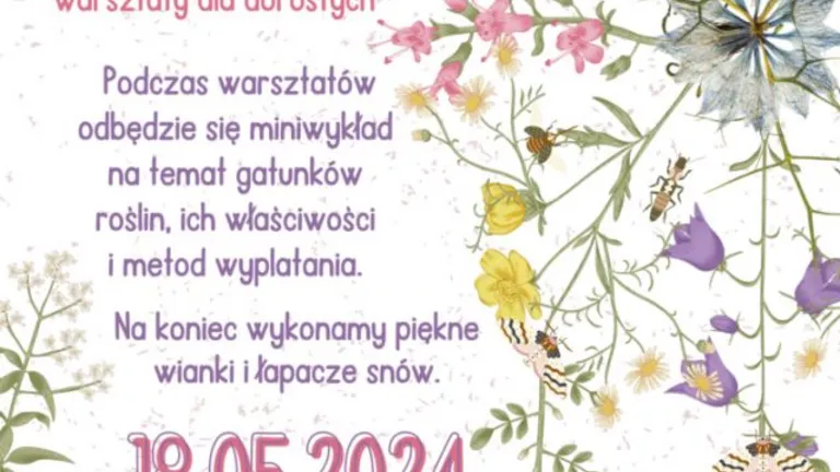 Warsztaty Wyplatania Wianków i Łapaczy Snów dla Dorosłych w Wesołej