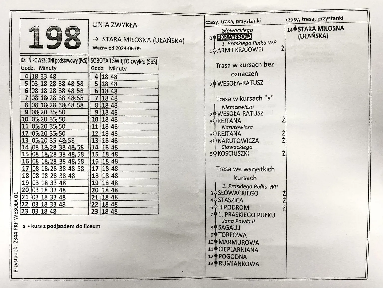 Zdjęcia do artykułu Zmiany w kursowaniu linii autobusowej 198 – kursy do Liceum im. Czesława Niemena