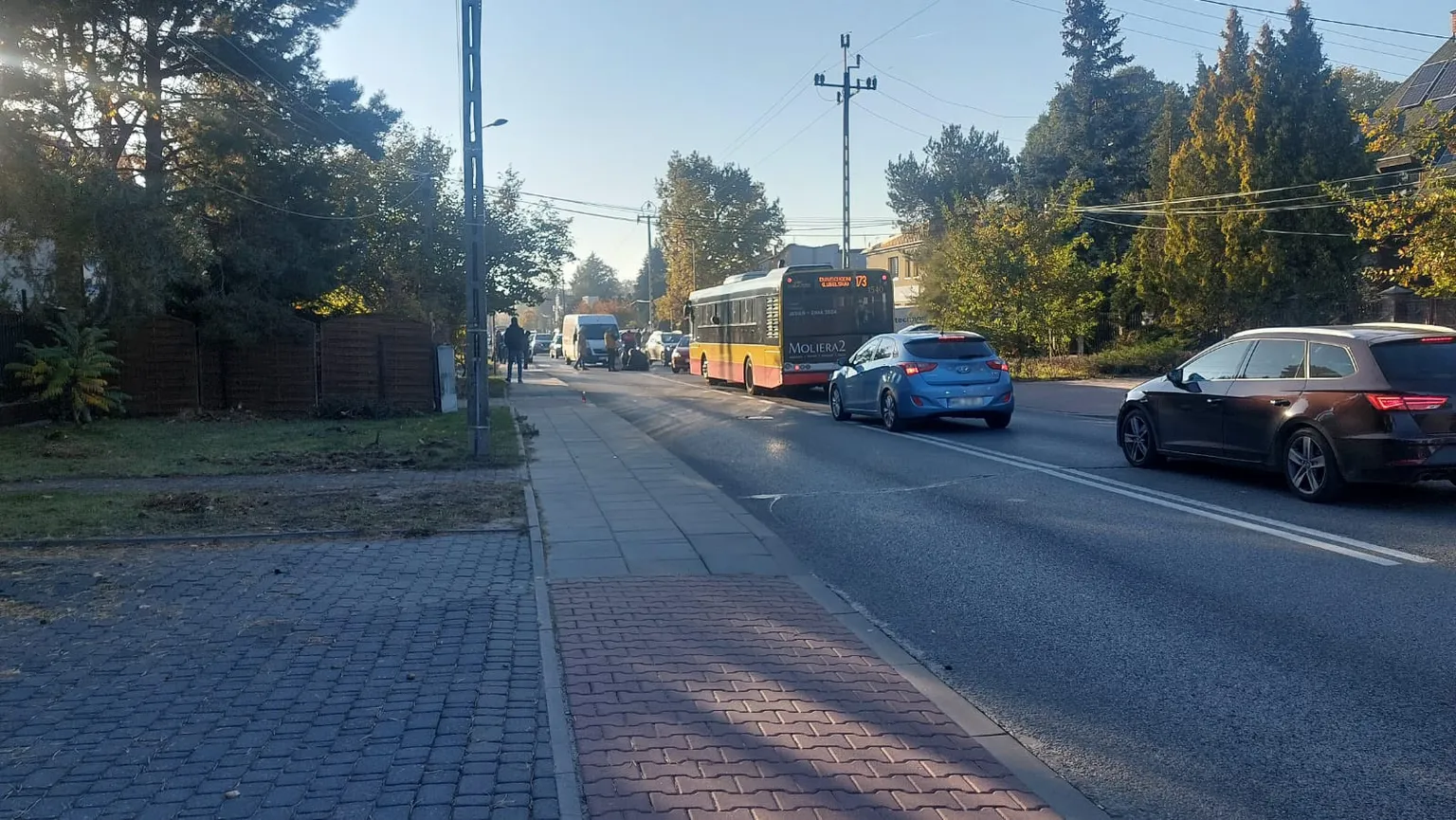 Wypadek na przejściu dla pieszych w Wesołej: 12-letnia dziewczynka potrącona przez dostawczego busa