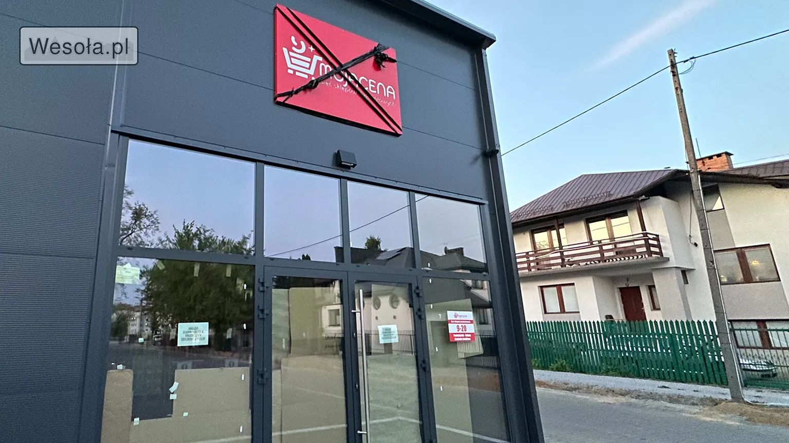Sklep Moja Cena w Wesołej zamknięty cztery dni po wpisaniu na listę sankcyjną