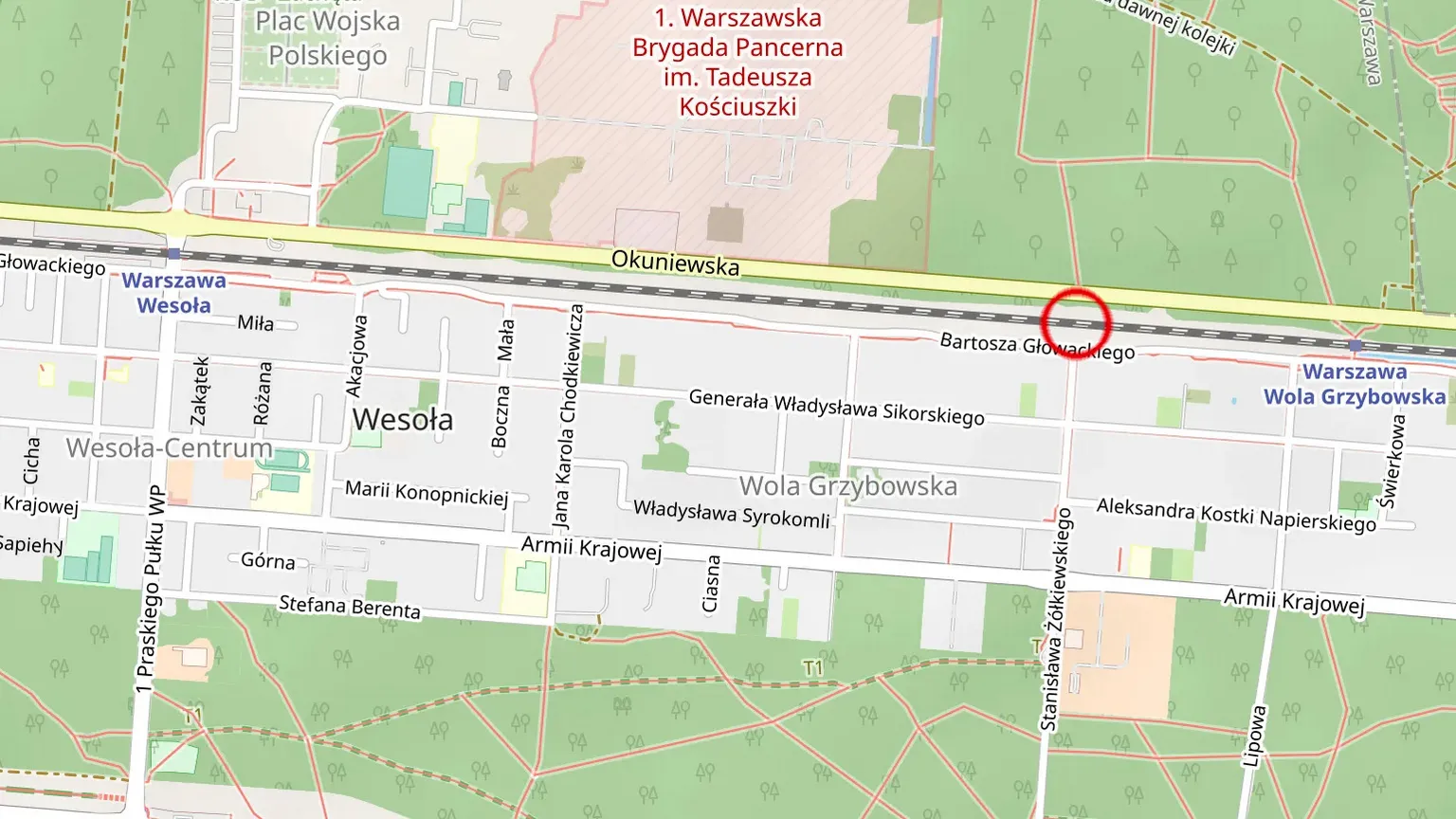 Zmiana organizacji ruchu przy budowie przejazdu tymczasowego przez tory w Wesołej
