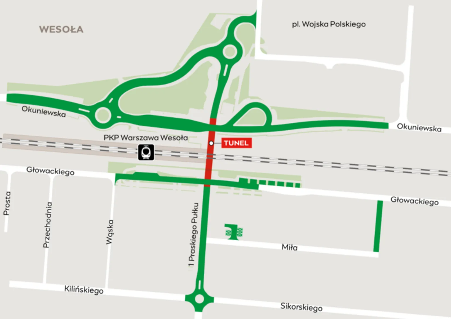 Bezpieczniej i sprawniej: jak tunel pod torami w Wesołej odciąży ruch w dzielnicy