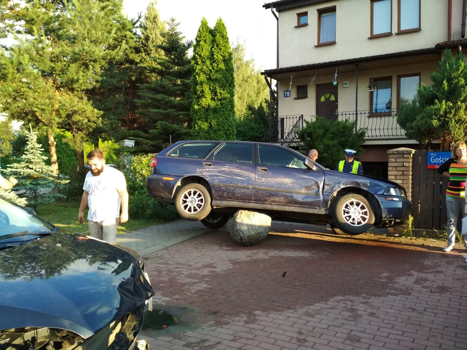 Wypadek na rogu Gościńca i Diamentowej