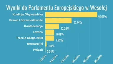 Zdjęcie do artykułu Wybory do Parlamentu Europejskiego 2024 w Wesołej w liczbach