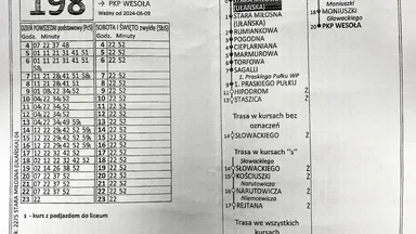Zdjęcia do artykułu Zmiany w kursowaniu linii autobusowej 198 – kursy do Liceum im. Czesława Niemena