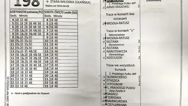 Zdjęcia do artykułu Zmiany w kursowaniu linii autobusowej 198 – kursy do Liceum im. Czesława Niemena