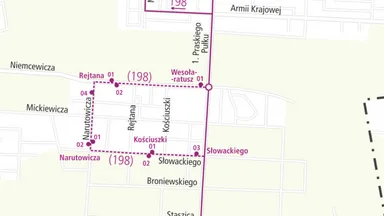 Zdjęcie do artykułu Nowe kursy linii 198 od 16 września – lepszy dojazd do CLXIII Liceum w Wesołej