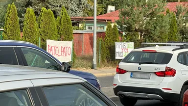 Zdjęcie do artykułu „Pato w urzędzie, pato wszędzie!” - Protest przeciwko patodeweloperce w Starej Miłośnie