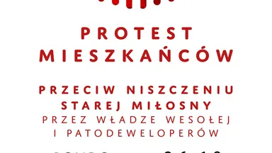 Łapy precz od drzew – Stara Miłosna mówi "NIE" betonowej zabudowie