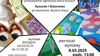 Zdjęcie do artykułu Wystawa prac uczestników zajęć artystycznych w Ośrodku Działań Twórczych “Pogodna”