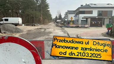 Zdjęcie do artykułu Rozpoczęcie przebudowy ulicy Długiej w Wesołej – zmiany w organizacji ruchu