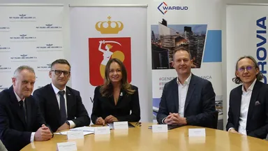 Podpisanie umowy – PKP PLK, Miasto Stołeczne Warszawa i firma Warbud