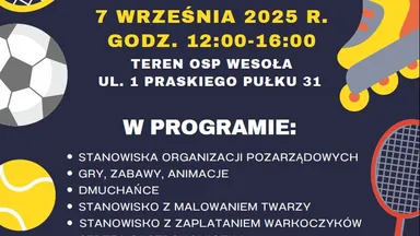 Zdjęcie do artykułu Impreza plenerowa Aktywna Wesoła – prezentacja organizacji, gry i animacje dla całych rodzin