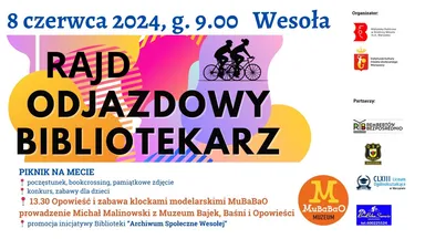 Zdjęcie do artykułu Odjazdowy Bibliotekarz – Rajd Rowerowy w Wesołej