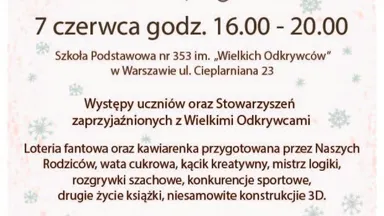 Zdjęcie do artykułu Piknik Rodzinny „Wielkich Odkrywców” w SP 353