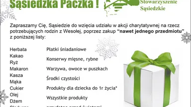 Zdjęcie do artykułu Akcja "Sąsiedzka paczka". Każdy z nas może być Mikołajem !