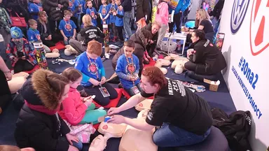 Mali ratownicy ze Szkoły Podstawowej nr 353 po raz 5 na finale WOŚP!