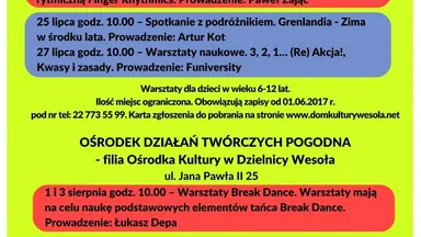 Plakat „Lato w mieście”