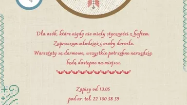 Zdjęcie do artykułu Warsztaty Haftu dla Początkujących: Darmowe Zajęcia w Wesołej