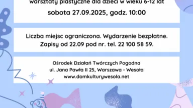 Zdjęcie do artykułu Warsztaty plastyczne dla dzieci: Syrenka z cyklu Pogodne Rysowanki