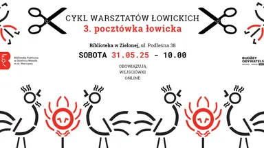 Zdjęcie do artykułu Warsztaty tworzenia pocztówek inspirowanych folklorem łowickim w Bibliotece w Zielonej