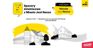 Plakat Wesoła Jest Nasza! Odkryj dzielnicę z Miasto Jest Nasze