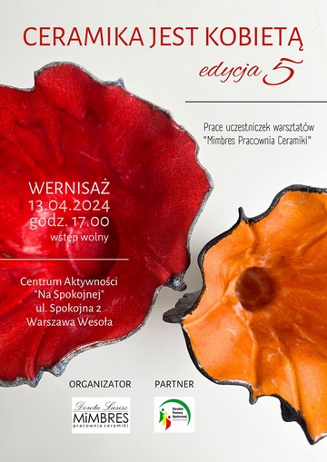 Plakat V edycja "Ceramika Jest Kobietą"
