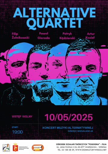 Plakat Alternative Quartet - koncert w ramach Otwartej Sceny