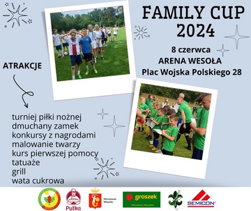 Plakat Family Cup 2024: Święto Sportu i Rodziny w Wesołej