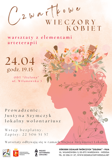 Plakat Czwartkowe wieczory kobiet w Zielonej
