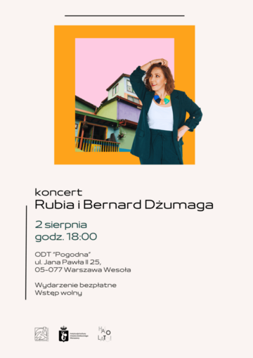Plakat Koncert wokalistki Rubia z Bernardem Dżumagą – autorskie brzmienia i rockowa ekspresja