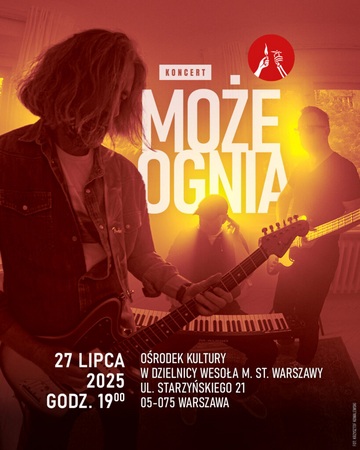Plakat Koncert zespołu Może Ognia – energetyczny wieczór gitarowych brzmień i rockowych inspiracji