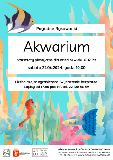 Plakat Kreatywne Warsztaty dla Dzieci: „Łąka” w ODT Pogodna