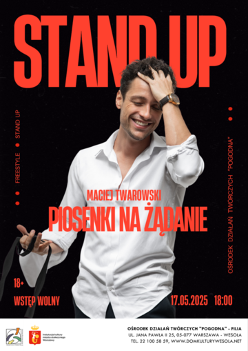 Plakat Maciej Twarowski z programem "Piosenki na żądanie"